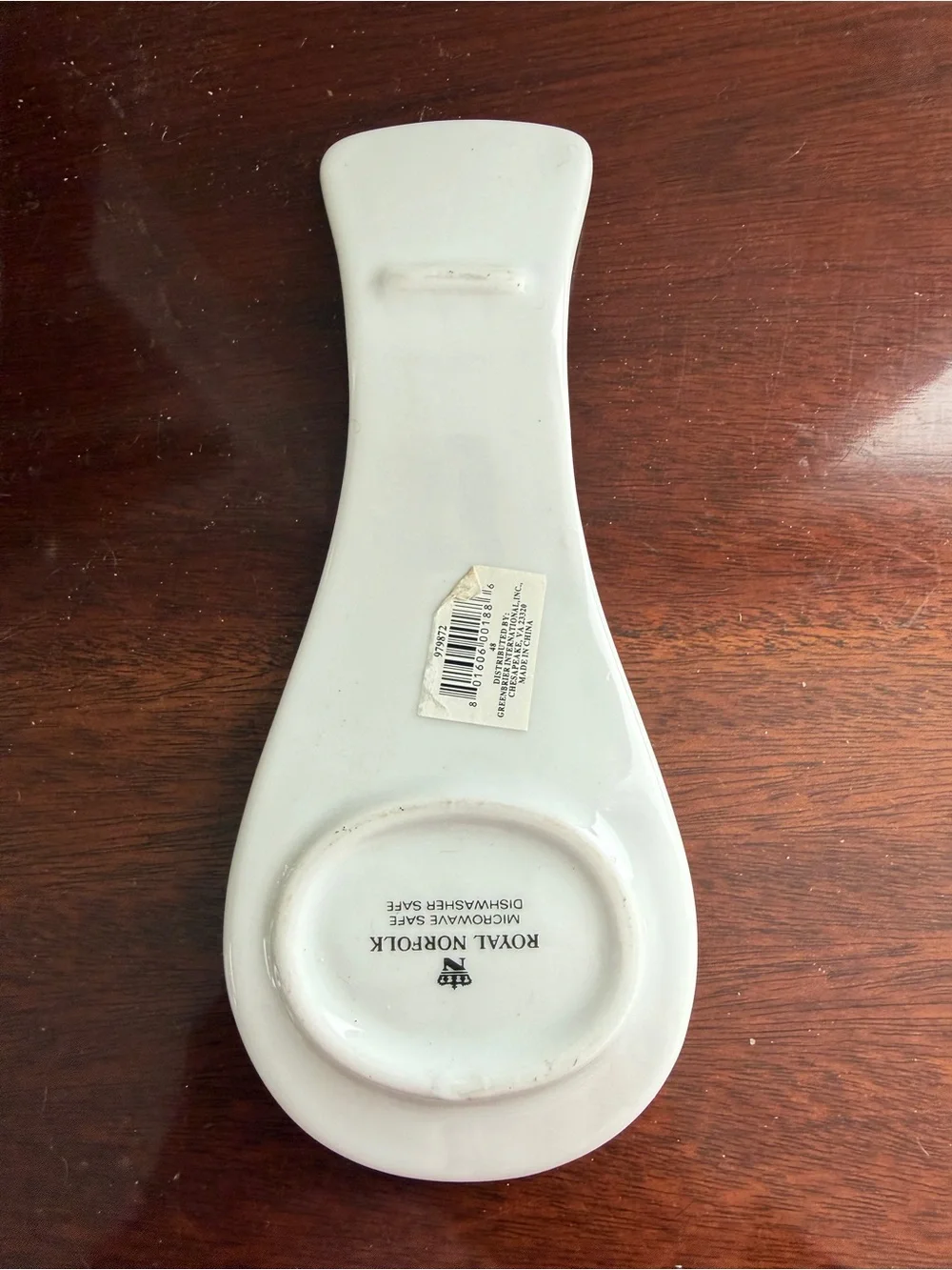 Royal Norfolk Ceramic Christmas holiday cardinal spoon rest